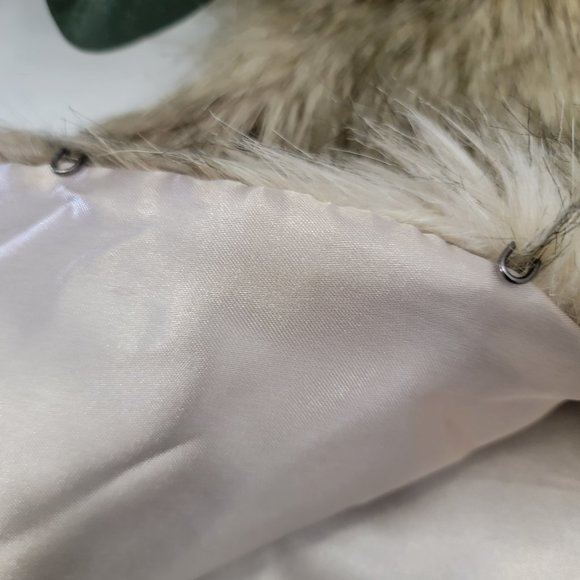 Womens Forever 21 Boutique Faux Fur Beige Brown Black Vest Jacket Cover Up M - Picture 8 of 11